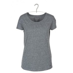 DARK GREY MOTTLED ROUND-NECK